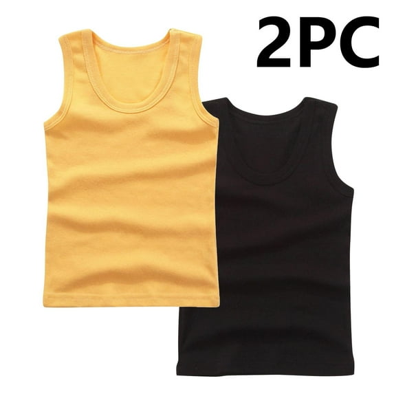 Girls Dance Tops Save On Toddler Sleeveless Summer Shirts 2-Pack Girls Camis & Tanks Undershirts Workout Running Sports Yoga Athletic Tanks New Multicolor 11T