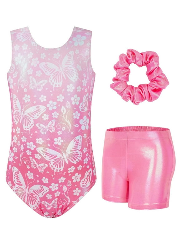 Girls Dance and Gymnastics Leotard,Hollow Back Sleeveless Leotard