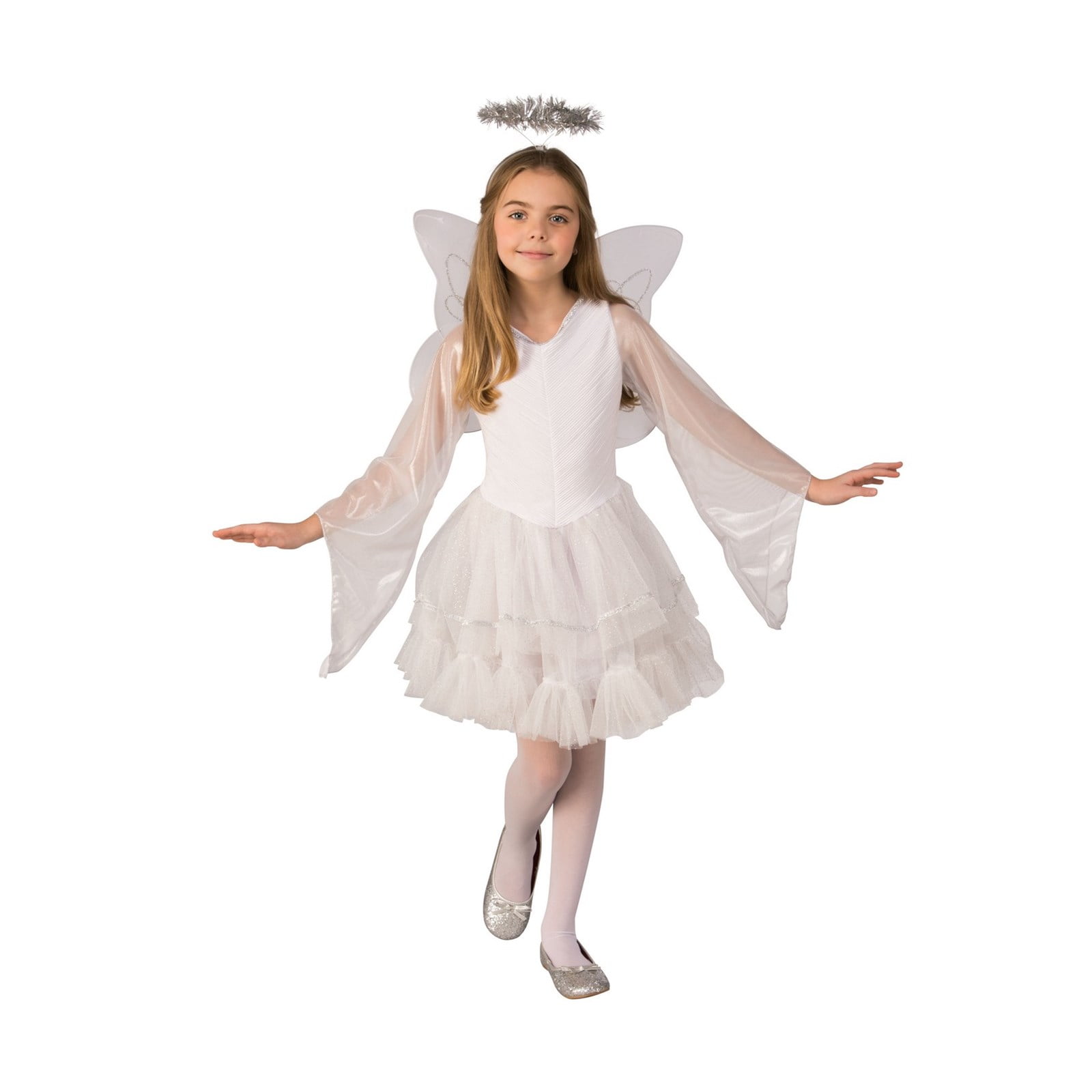 Girls Deluxe Angel Costume - Walmart.com