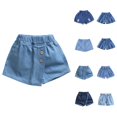 thumbnail image 1 of Girls Denim Shorts Comfortable Casual Short Pants For Everyday Wear Jean Bottoms For Girls Everyday Adventures, 1 of 6