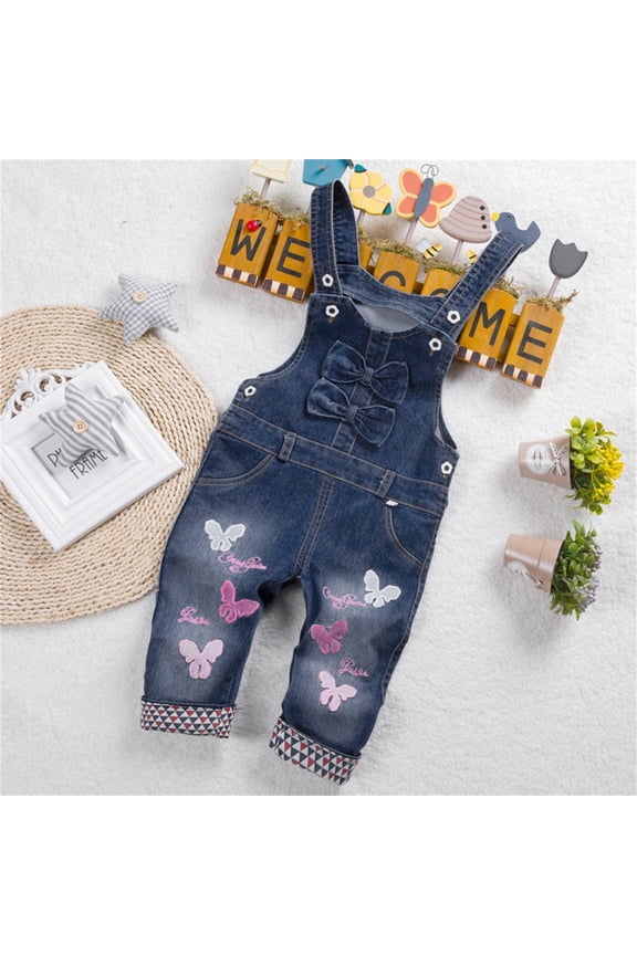 Girls Denim Shorts Dark Blue Lightweight Slim-Fit Jorts with Pockets Loose Lightweight Striped Stretchy Jean Shorts Summer Fashion Clothing Size 3-4 Years