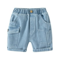 Girls Denim Shorts High Waist Straight Leg Cute Toddler Summer Dress Girls Bike Shorts 2-3 Years Girls Fashion