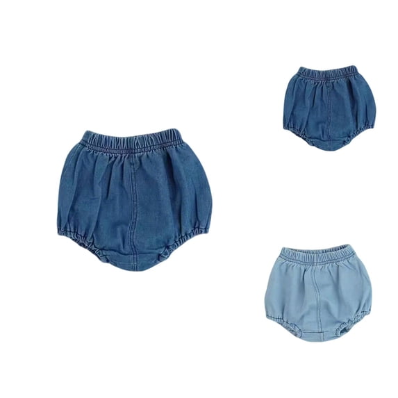 Girls Denim Shorts Summer Baby Toddler Cargo Pocket Pants Lightweight Casual Outfit