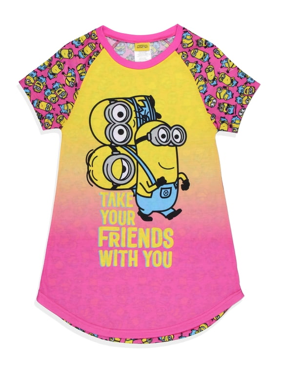 Girls' Despicable Me Minions Take Your Friends With You Nightgown Pajama