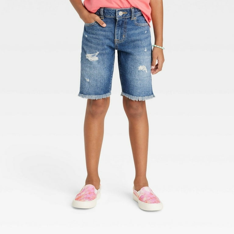 Girls bermuda jean shorts on sale