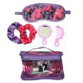 thumbnail interactive-video image 1 of Girls Disney Descendants 6.5 Inch Clear Utility Case with Sleep Mask, Hair Ties and Comb & Mirror Set, 1 of 4