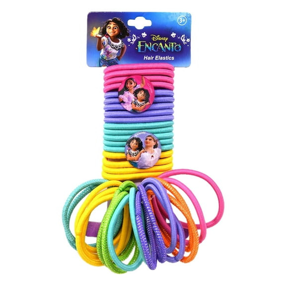 Girls Disney Encanto Hair Elastic Ponies Ties Madrigal Family 36 Pack