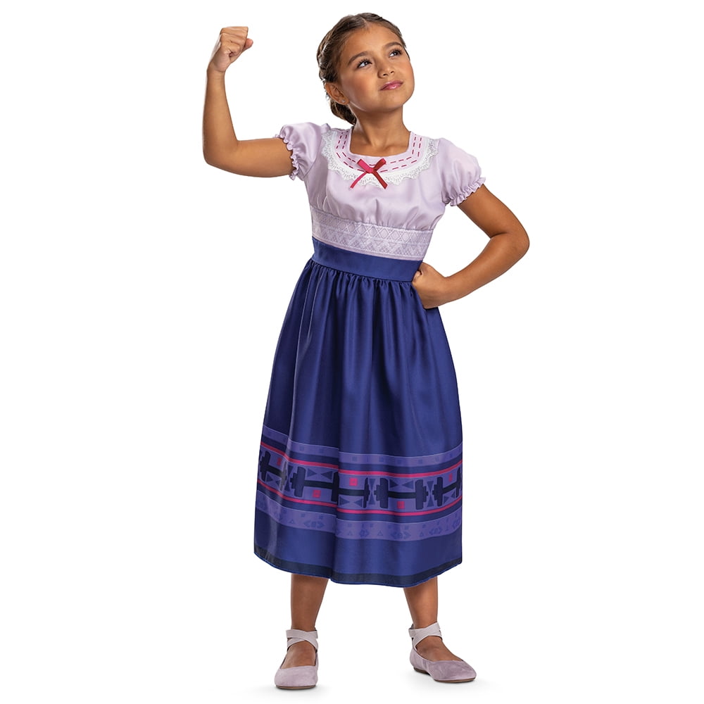 Mirabel Kid Costume Encanto Madrigal Cosplay Halloween Latino Toddler Girl  Dress