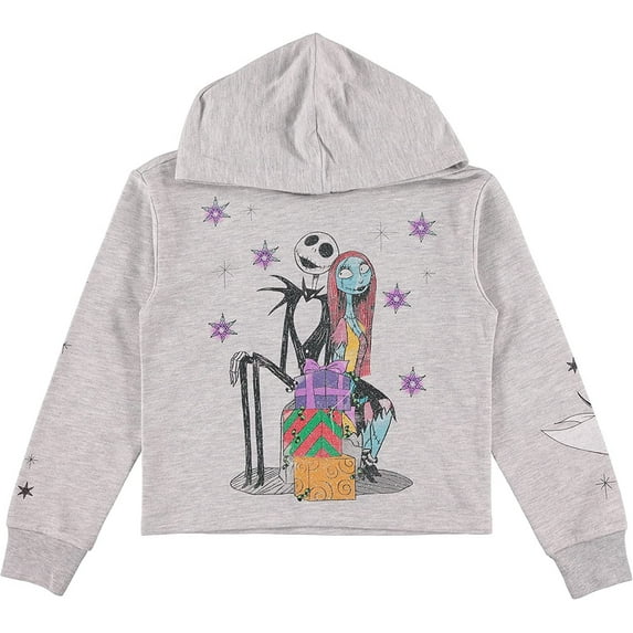 Girls Disney Nightmare Before Christmas Pullover Hoodie - Jack & Sally Little and Big Girl Sizes 4-20