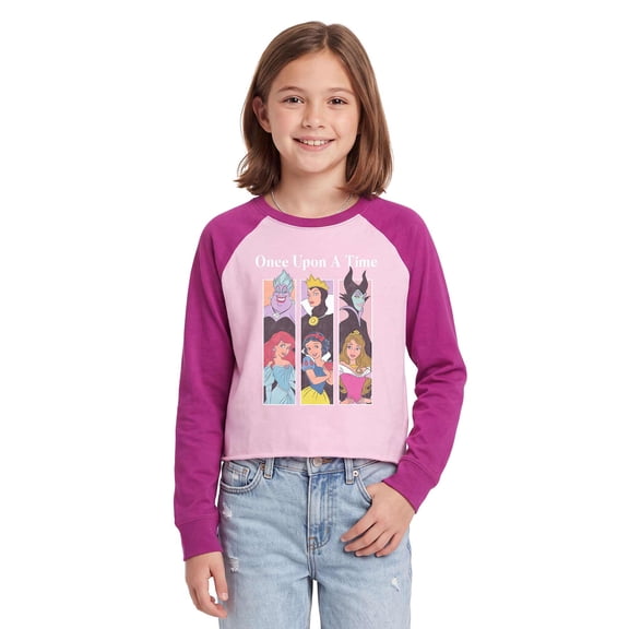 Disney Girls Once Upon A Time Collage Long Sleeve Shirt
