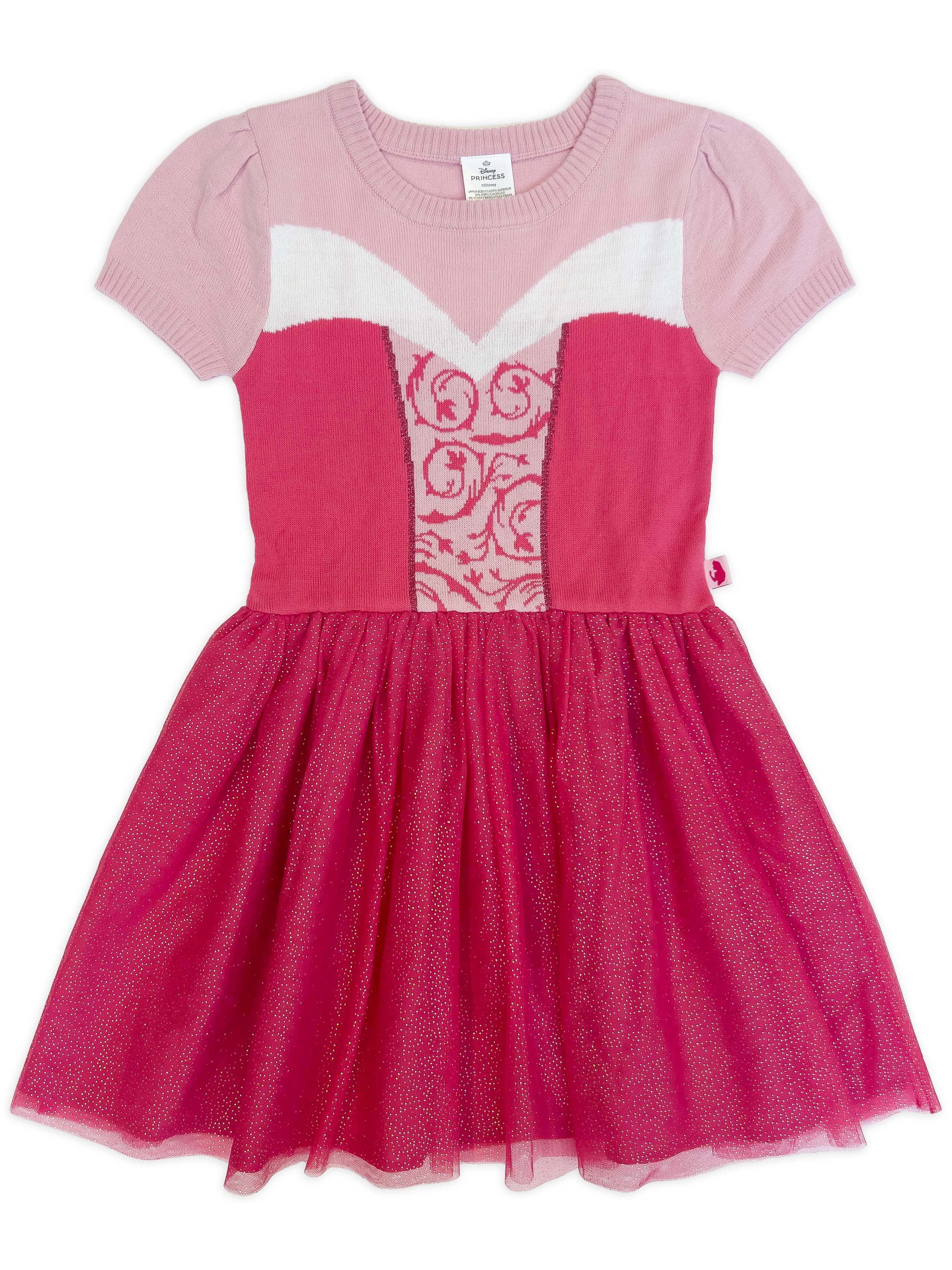 Girls Disney Princess Sleeping Beauty Aurora Cosplay Short Sleeve ...