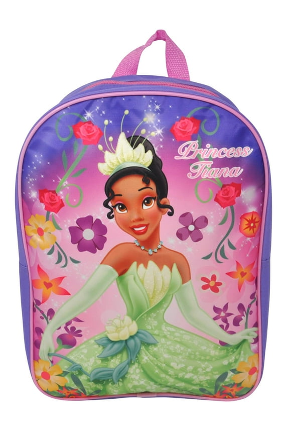 Girls Disney Princess Tiana Backpack 15" Purple