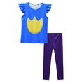 thumbnail image 1 of Girls Cartoon Dog T-shirt Pant Costume Outfits Fancy Set, Little Girls 4-9, 1 of 7