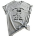thumbnail image 1 of Girls Don't Like Boys Girls Like Cats and Money T-shirt, Unisex Women's Shirt, Cat Shirt, Heather Gray, 3X-Large, 1 of 6