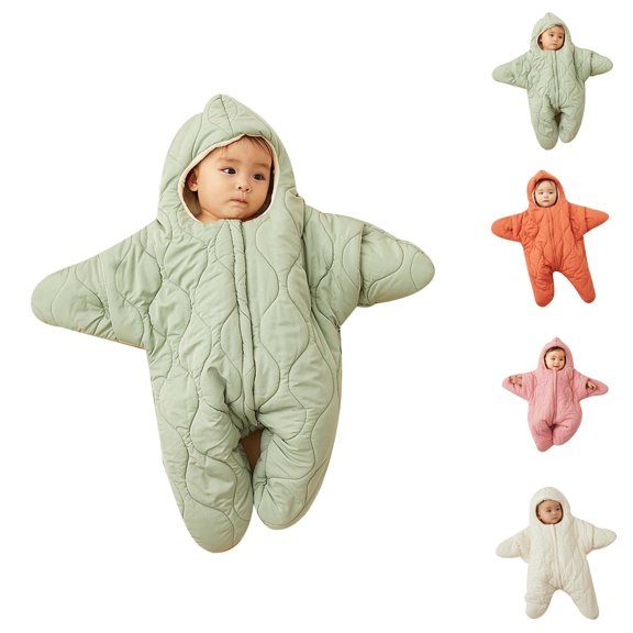 Girls Down Snowsuit Hooded Toddler Jacket Winter Warm Padded Coat for Baby Girls Cold Days