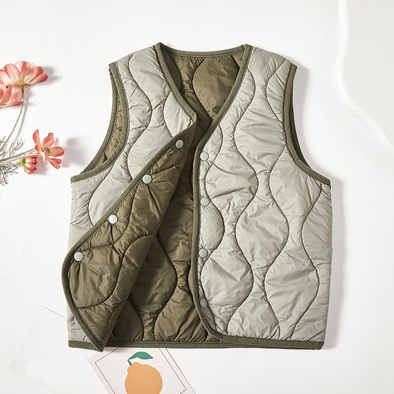 Girls Down Vest Insulated Winter Wear Sleeveless Jacket for Teen Students Lightweight Warm Layer Outerwear