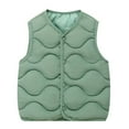 thumbnail image 1 of Girls Down Vest Lightweight Warm Sleeveless Button Casual Fall Winter Clothes for Kids Boys, 1 of 2