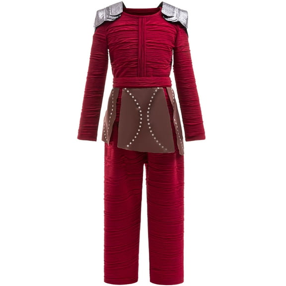 Girls Dragon Trainer Costume Set Halloween Cosplay Shirt Pant Skirt Outfit, Size for 4-5Y