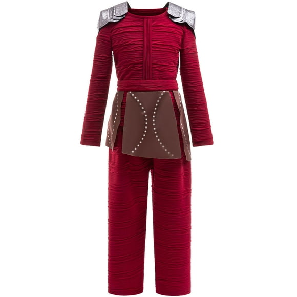 Girls Dragon Trainer Costume Set Halloween Cosplay Shirt Pant Skirt Outfit, Size for 4-5Y