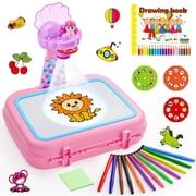 HXFOU Kids Drawing Projector Kit with 72 Projection Images, Mermaid Theme Arts and Crafts Kit for Toddlers Girls Ages 3-5