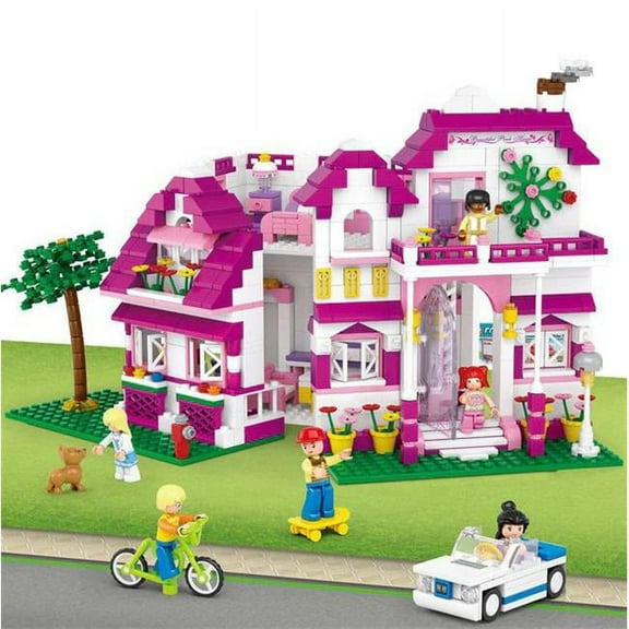 Girls Dream Seaside Villa Building Brick Kit (726 pcs)