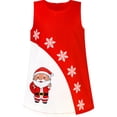thumbnail image 1 of Girls Dress A-line Christmas Santa Xmas Snow Year Holiday Party 8, 1 of 6