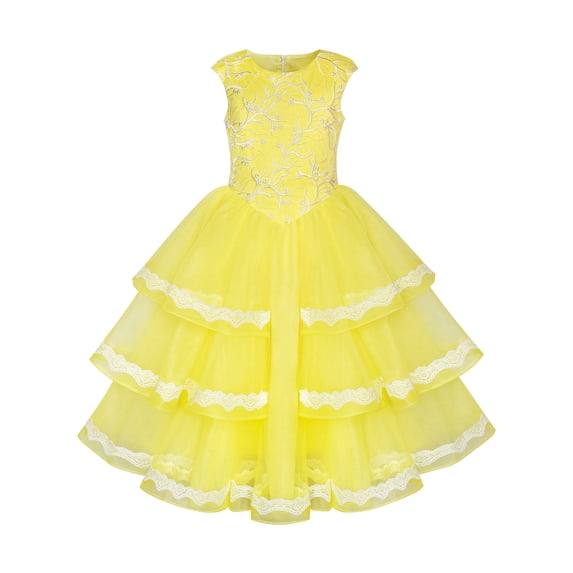 Girls Dress Ball Gown Princess Belle Beauty and Beast 6 Years