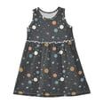 thumbnail image 1 of Girls Dress Beautiful Stars Sleeveless Dress for Girls Hem A-Line Casual Sundress, 1 of 7