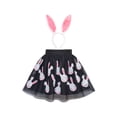 thumbnail image 1 of Girls Dress Black Bunny Skirt Rabbit Bunny Headband 4-5 Years, 1 of 7