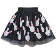 Girls Dress Black Bunny Skirt Rabbit Easter Skirt 7-8 Years