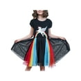 thumbnail image 1 of Girls Dress Black Rainbow Embroidery Unicorn Cotton Tulle Tutu Birthday 4 Years, 1 of 8