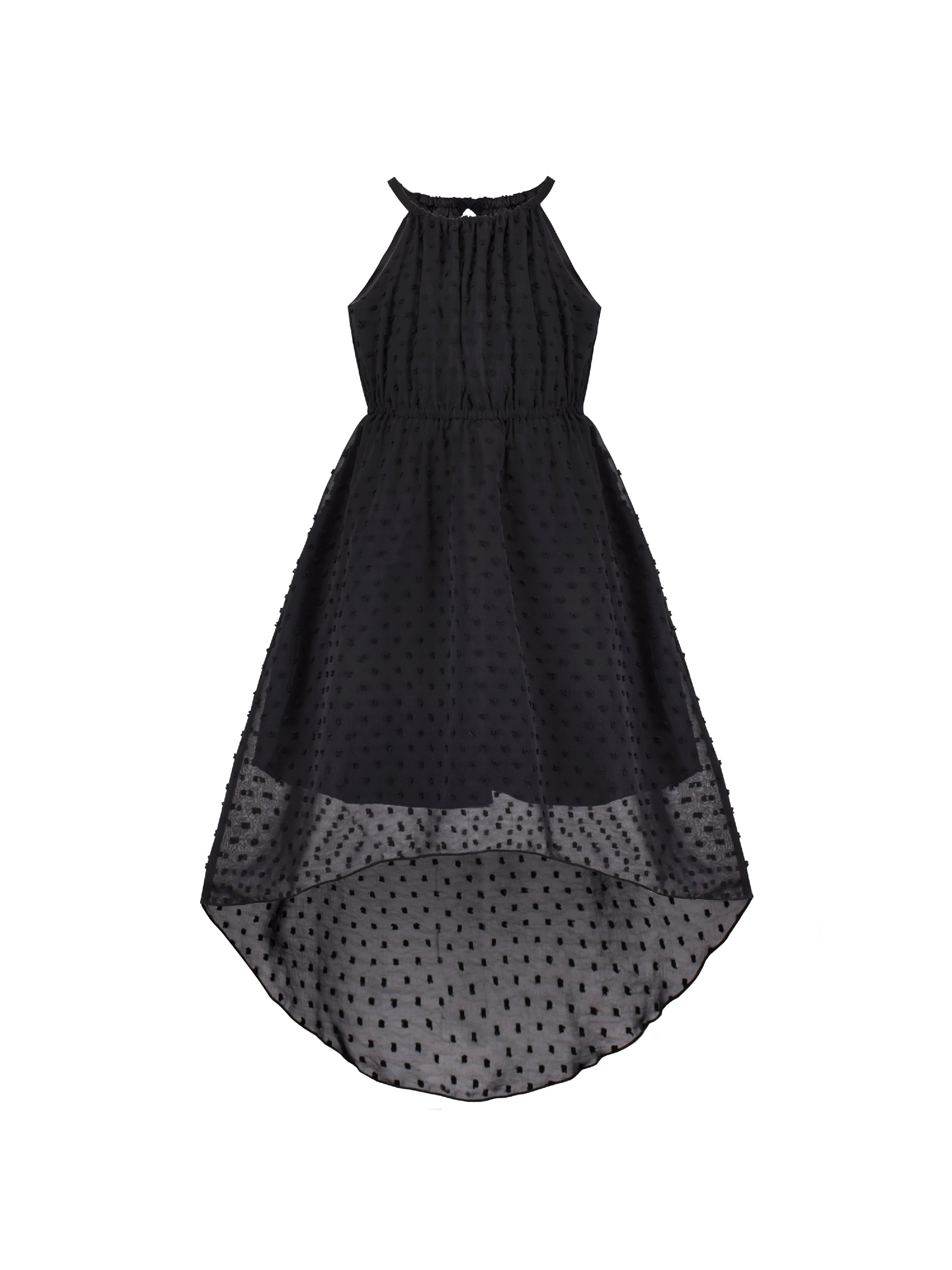 black swiss dot midi dress Affectionate Aura Black Swiss Dot Tiered Bustier Midi Dress