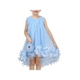 thumbnail image 1 of Girls Dress Blue Floral Handbag Tulle Princess Cute Lovely Party Holiday 6 Years, 1 of 9