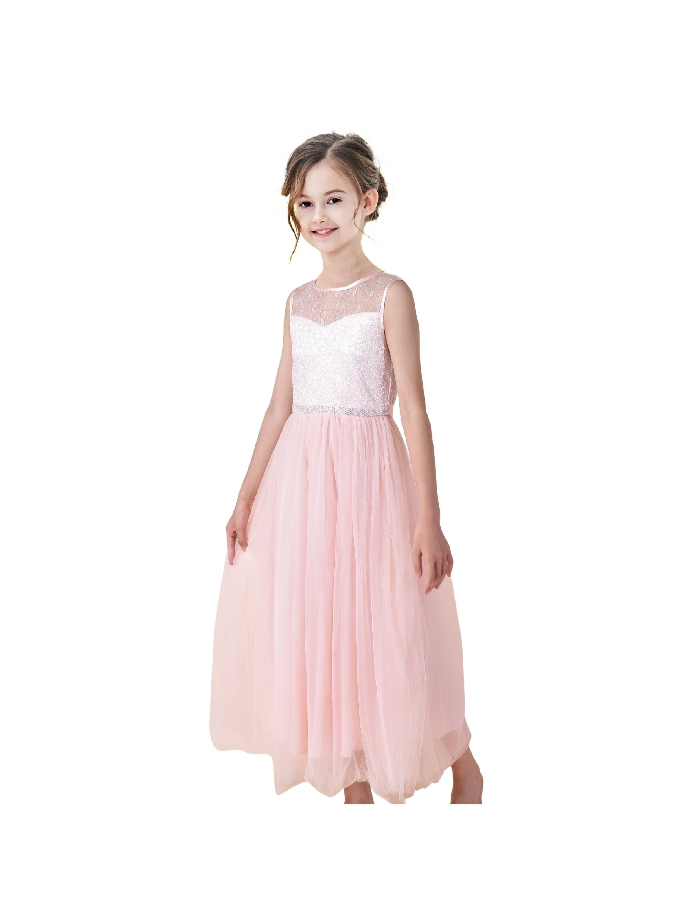 Girls blush 2025 maxi dress