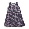 thumbnail image 1 of Girls Dress Christmas Candy Cane Sleeveless Dress for Girls Hem A-Line Casual Sundress, 1 of 7