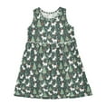 thumbnail image 1 of Girls Dress Christmas Cats Sleeveless Dress for Girls Hem A-Line Casual Sundress, 1 of 7
