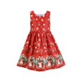 thumbnail image 1 of Girls Dress Christmas Red Reindeer Gingerbread Man Jingle Bell 8 Years, 1 of 6