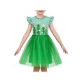 thumbnail image 1 of Girls Dress Christmas Tree Star Striped Fluffy Ball Tulle New Year Winter 6 Years, 1 of 7