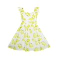 thumbnail image 1 of Girls Dress Cute Butterfly Flutter Sleeve Party Sundress 10, 1 of 5