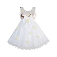 thumbnail image 1 of Girls Dress Dimensional Flower Butterfly Bow Tie Party 7, 1 of 6