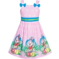 thumbnail image 1 of Girls Dress Easter Bunny Egg Hunt Tank Bow Tie 8 Years, 1 of 7