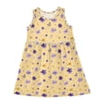 thumbnail image 1 of Girls Dress Flowers and Butterflies Sleeveless Dress for Girls Hem A-Line Casual Sundress, 1 of 7