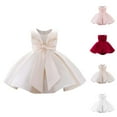 thumbnail image 1 of Girls Dress Girls Formal Dresses Girls' Oversized Bowknot Party Dress Flower Girl Tutu Dress For Weddings &, 1 of 9