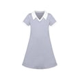 thumbnail image 1 of Girls Dress Gray T-Shirt Classic Loose Straight School Short Sleeve 10 Years, 1 of 8