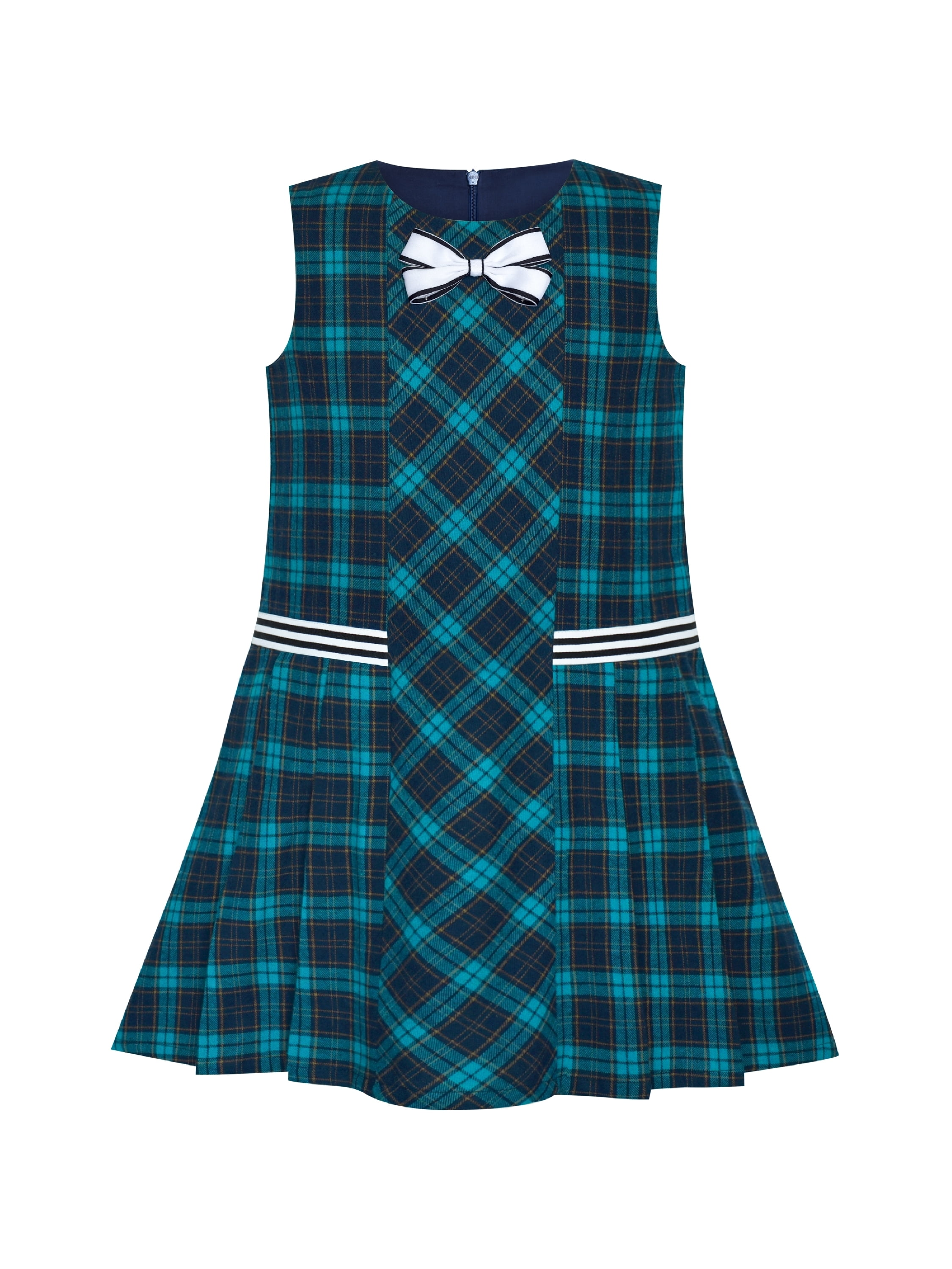 green plaid uniform dress Plaid 832 Alice Dress