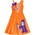 thumbnail image 1 of Girls Dress Halloween Ghost Sickle Witch One Shoulder Costume 7 Years, 1 of 7