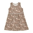 thumbnail image 1 of Girls Dress Jumping Little Fox Sleeveless Dress for Girls Hem A-Line Casual Sundress, 1 of 7