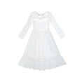 thumbnail image 1 of Girls Dress Lace Long Sleeve Off White Wedding Party 10 Years, 1 of 6