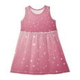 thumbnail image 1 of Girls Dress Little Love Sleeveless Dress for Girls Hem A-Line Casual Sundress, 1 of 7