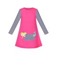 thumbnail image 1 of Girls Dress Mermaid Princess Long Sleeve Pocket Casual Cotton 5 Years, 1 of 6